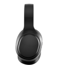 Black headphones front side view